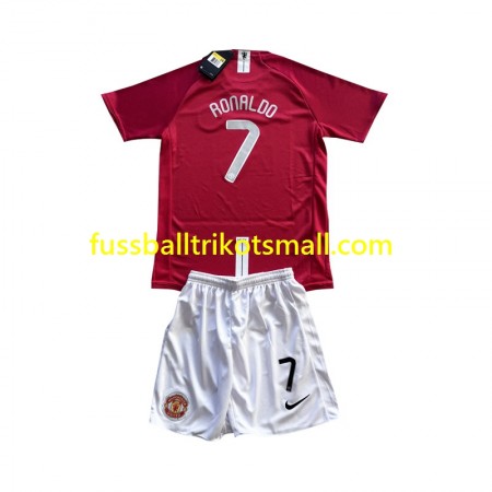 Fußballtrikots Manchester United Cristiano Ronaldo 7 Champion League 2007 Retro Kinder Kurzarm Heimtrikotsatz kaufen